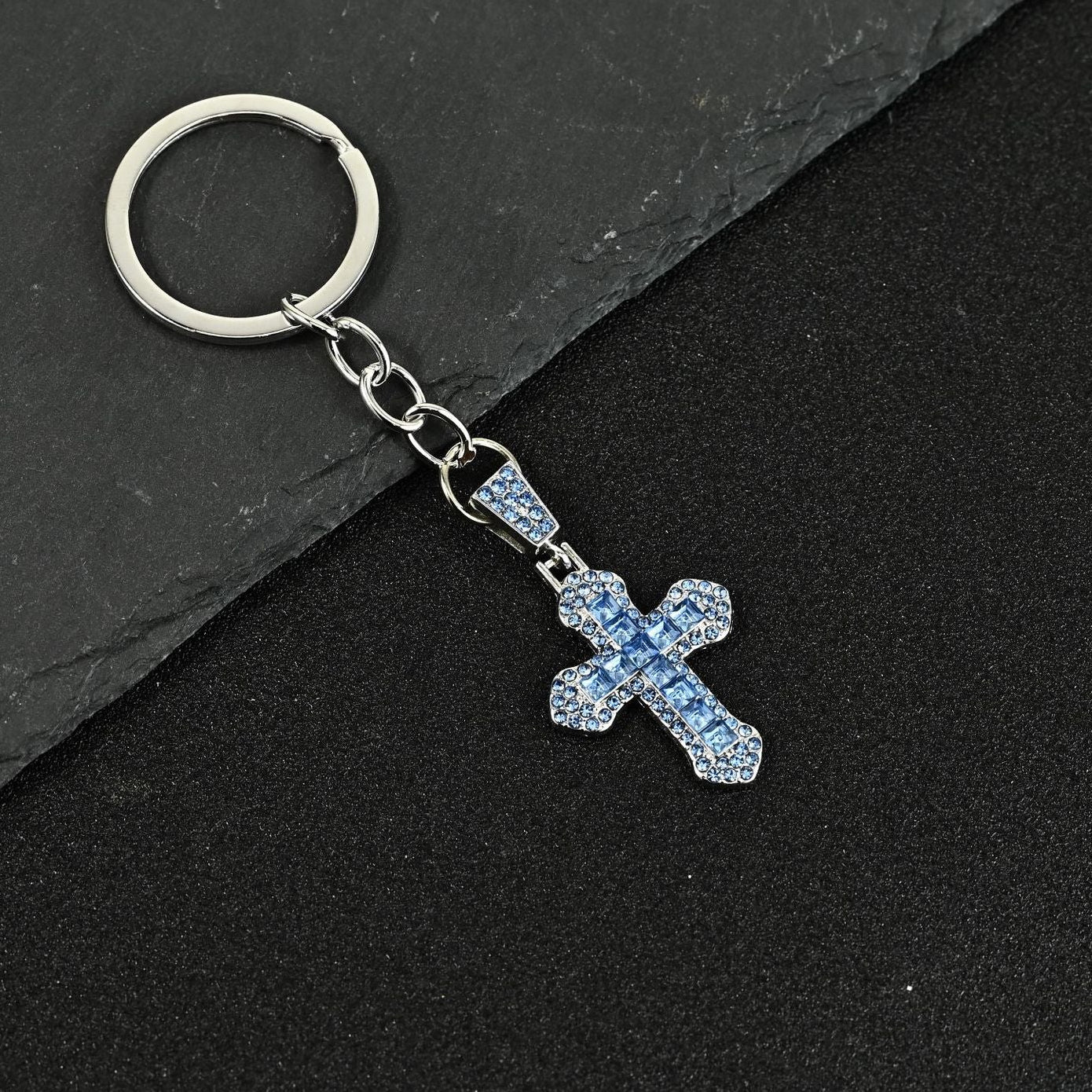 Iced Cross Charm